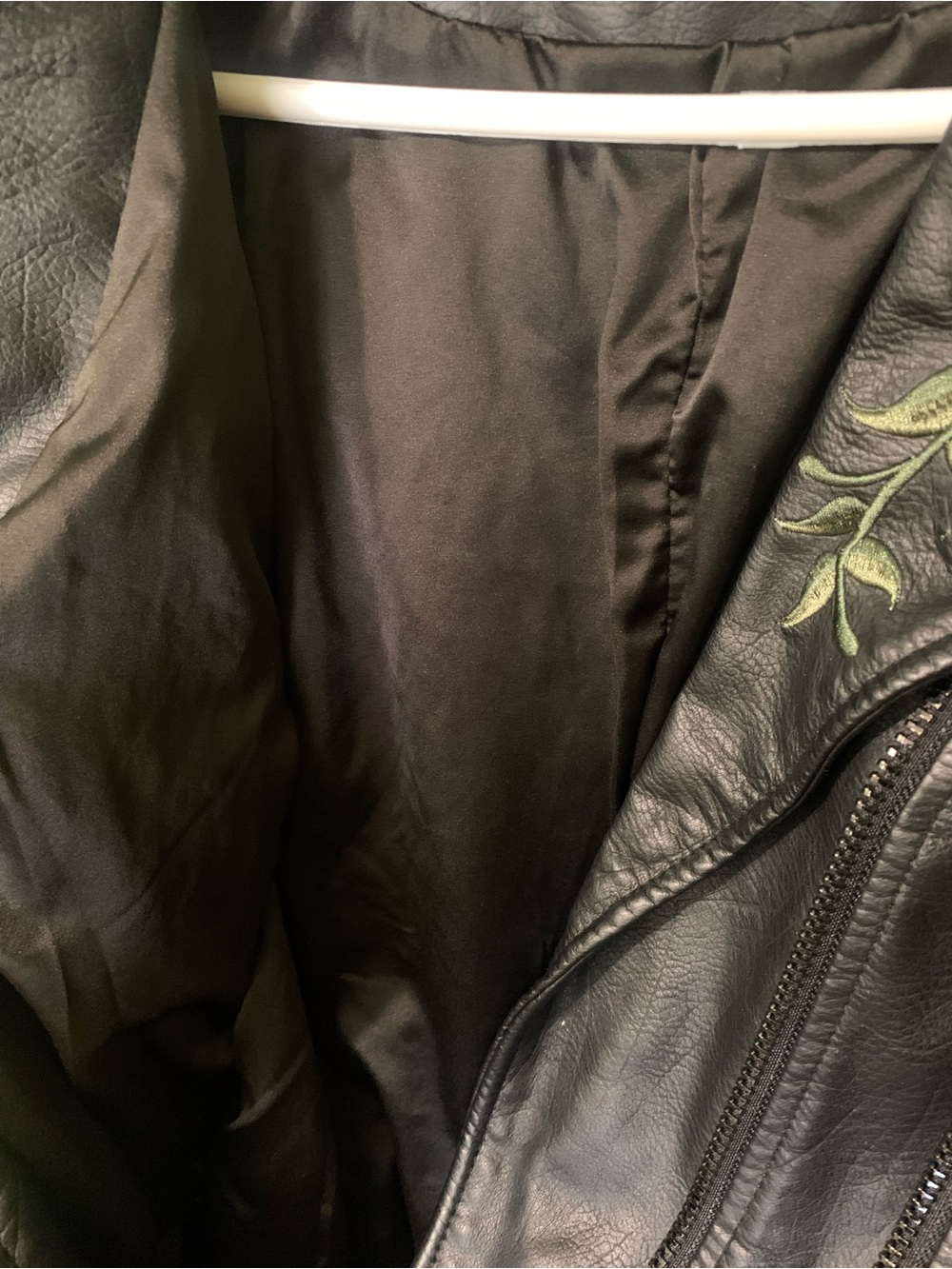 Blank NYC Black Leather Floral Studded Moto Jacket - Picture 11 of 13